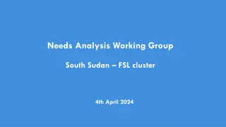 Needs Analysis Working Group for South Sudan FSL Cluster - 4th April 2024