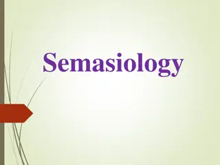 Understanding Semasiology: The Study of Meaning in Language