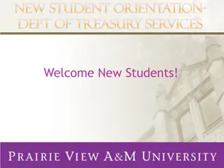 New Student Orientation and Tuition Rate Plans at Prairie View A&M