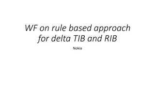 Evolution of Rule-Based Approach for Defining dTib and dRib Values in Nokia RAN4