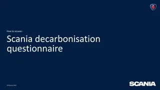 Guide to Completing Scania Decarbonisation Questionnaire