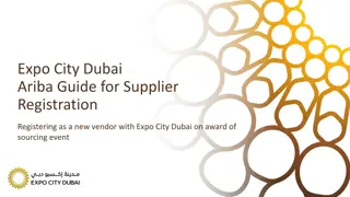 Expo City Dubai Ariba Supplier Registration Guide