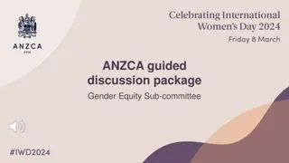 Gender Equity Discussion Package in Healthcare