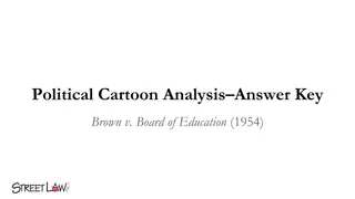 Analysis of Political Cartoons on Brown v. Board of Education (1954)