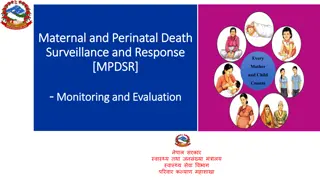Maternal and Perinatal Death Surveillance and Response (MPDSR) Monitoring Checklist for Hospitals
