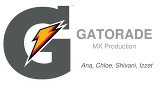 Gatorade Production Analysis and Optimization