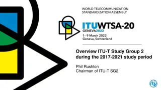 Overview of ITU-T Study Group 2 Activities 2017-2021