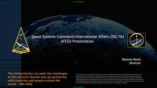 United States Space Systems Command International Affairs Overview
