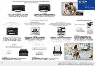EPSON Printing Solutions Overview - April 2024 Retail File