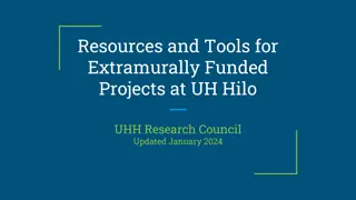 Resources and Tools for Extramurally Funded Projects at UH Hilo
