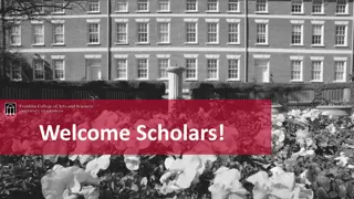 Welcome Scholars!