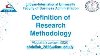 Understanding Research Methodology in Business Administration at Libyan International University