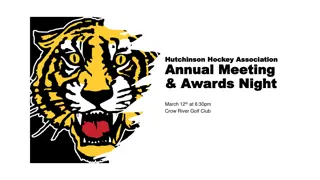 Hutchinson Hockey Association Annual Meeting & Awards Night