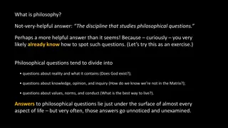 Understanding Philosophy: A Guide to Philosophical Questions and Debate