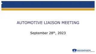 Bureau of Vehicle Management - Automotive Liaison Meeting Details