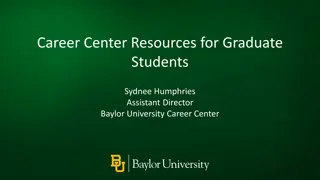 Baylor University Graduate Students Career Center Resources Overview