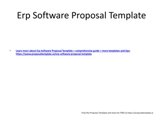 Streamlining Business Processes with ERP Software Proposal