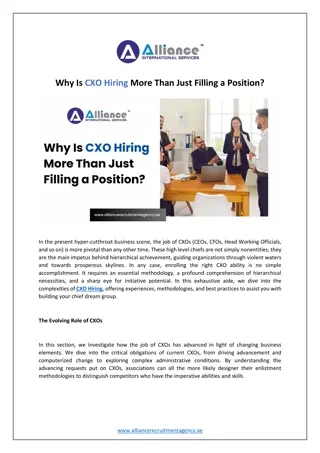 Why Is CXO Hiring More Than Just Filling a Position