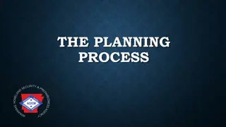 Comprehensive Planning Process for Annual Preparedness Activities
