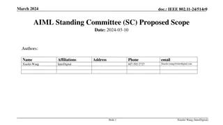 IEEE 802.11-24/514r0 AIML Standing Committee Scope Proposal