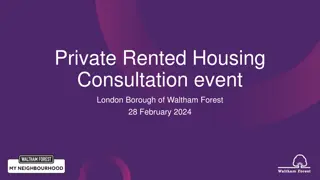 Private Rented Housing Consultation event
