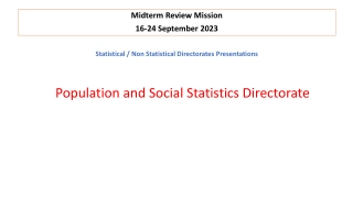 Population and Social Statistics Directorate