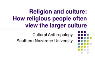 Perspectives on the Relationship Between Religion and Culture