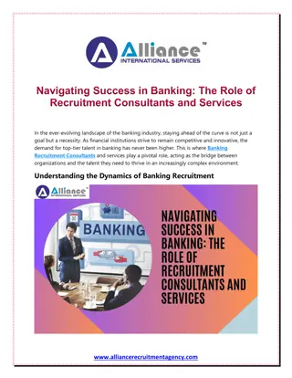 Navigating Success in Banking The Role of Recruitment Consultants and Services
