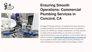 Ensuring Smooth Operations Commercial Plumbing Services in Concord, CA