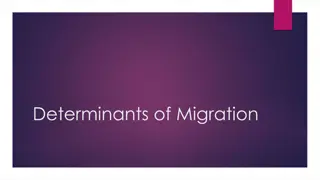 Determinants of Migration