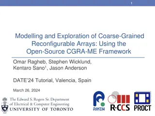 Modelling and Exploration of Coarse-Grained Reconfigurable Arrays Using CGRA-ME Framework
