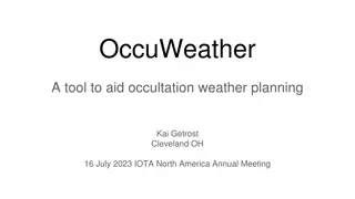 OccuWeather: A Tool for Occultation Weather Planning