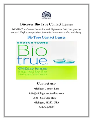 Discover Bio True Contact Lenses