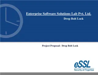 Enterprise Software Solutions Lab Pvt Ltd Drop Bolt Lock Project Proposal