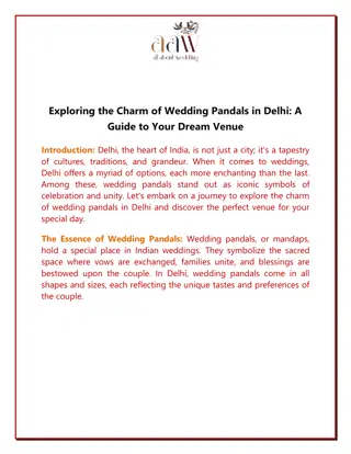 Exploring the Charm of Wedding Pandals in Delhi