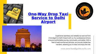 One-Way Drop Taxi Service to Delhi Airport with new chandigarh travels enjoy the