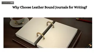 Why Choose Leather Bound Journals for Writing