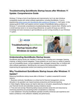 Troubleshooting QuickBooks Startup Issues after Windows 11 Update_Comprehensive Guide