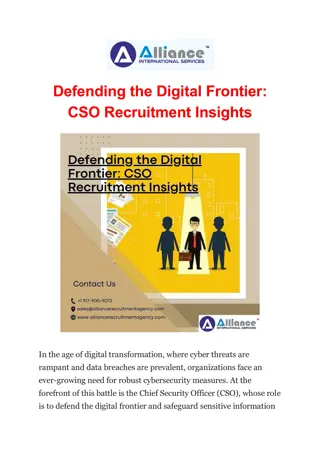 Defending the Digital Frontier: CSO Recruitment Insights