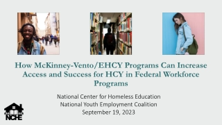 Increasing HCY Access and Success in Federal Workforce Programs