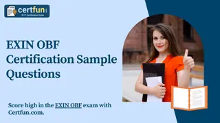 EXIN OBF Certification Sample Questions