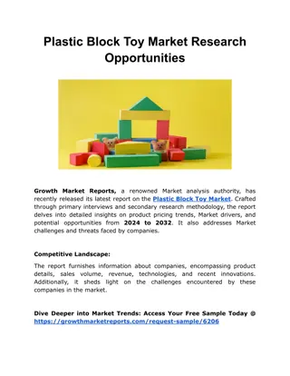 Plastic Block Toy Market Research Opportunities