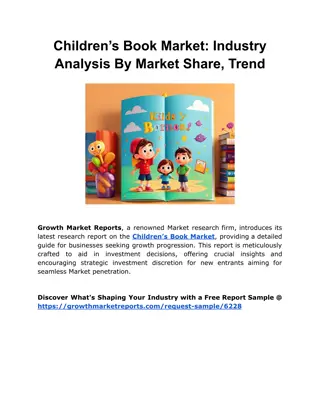 Children’s Book Market: Industry Analysis By Market Share, Trend