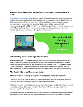 Mastering Retained Earnings Management in QuickBooks_ A Comprehensive Guide