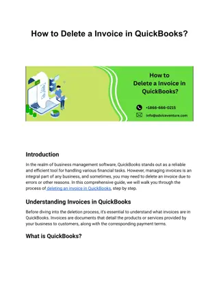 How to Delete a Invoice in QuickBooks?