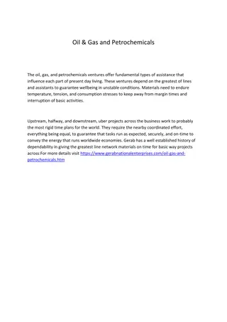 Oil & Gas and Petrochemicals