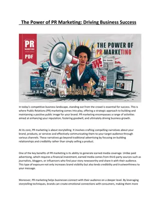 The Power of PR Marketing