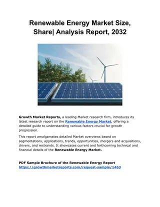 Renewable Energy Market Size, Share| Analysis Report, 2032