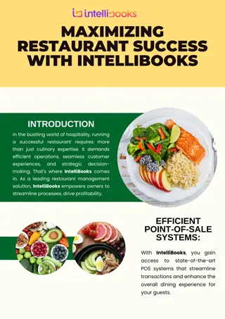 IntelliBooks Revolutionizing Restaurants with Eco-Friendly Solutions