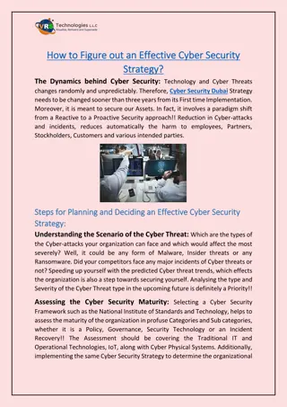 How to Figure out an Effective Cyber Security Strategy?